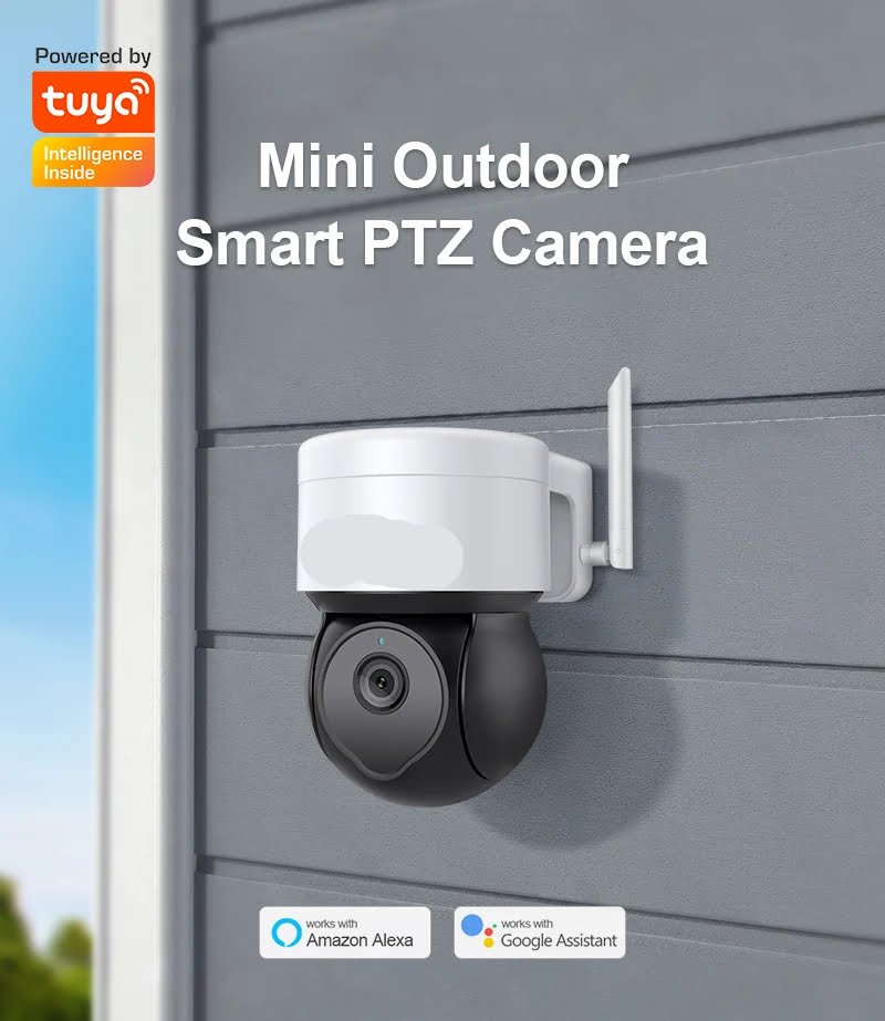 PTZ Camera Ai Human Detect Alexa - Auto Tracking Security Add Google and Alexa home 5MP Tuya Outdoor PTZ Camera Ai Human Detect Alexa - Auto Tracking Security Add Google and Alexa home 5MP Tuya Outdoor