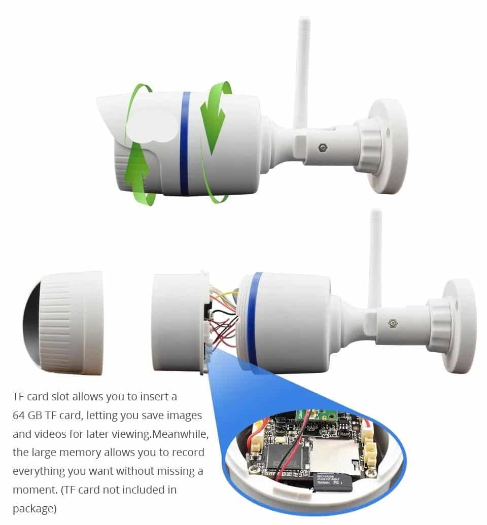 4MP 1080P IP Camera Outdoor WiFi Home Security Camera Wireless Surveillance Wi Fi Bullet Waterproof IP Video HD Camara CamHi Cam