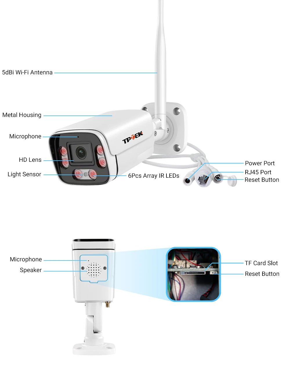 8MP 4K IP Camera Wifi Outdoor Surveillance Home Securtiy Protection CCTV Wi Fi Camara 5MP Video Wi-Fi Waterproof CamHi IP Cam