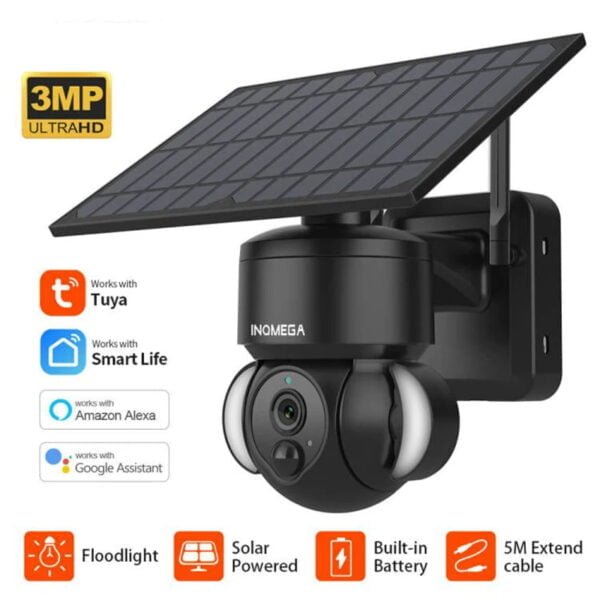 Camera with Solar Panel PTZ