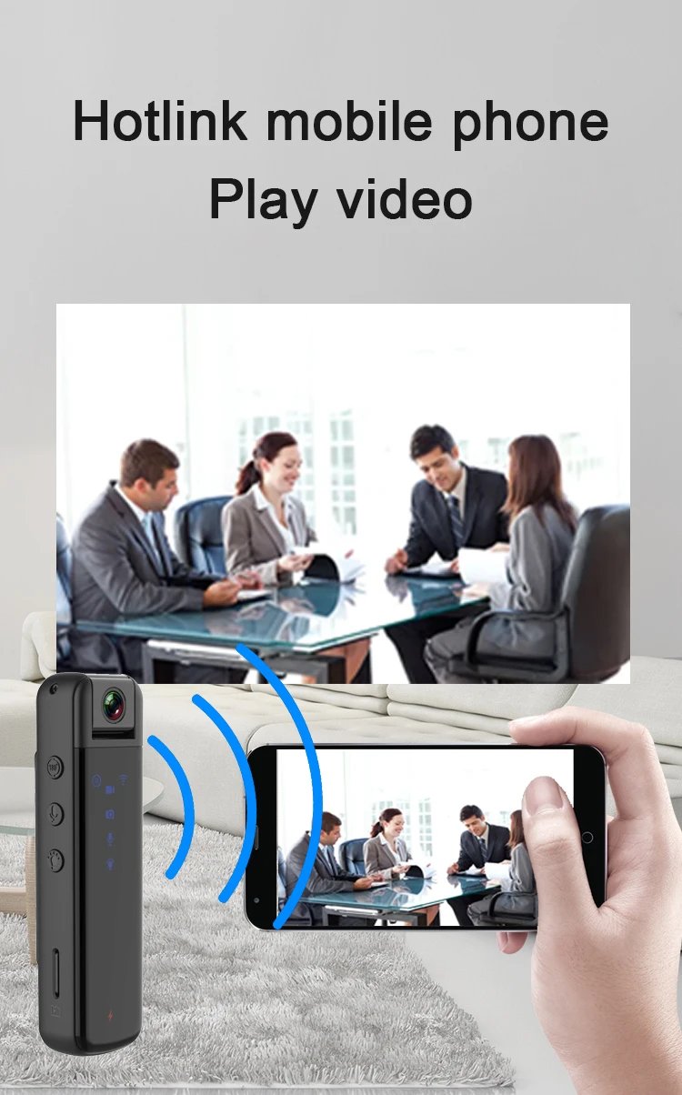 Hidden outdoor police law enforcement recorder HD 1080P night vision mini DV camera with wifi hotspot invisible motion camera