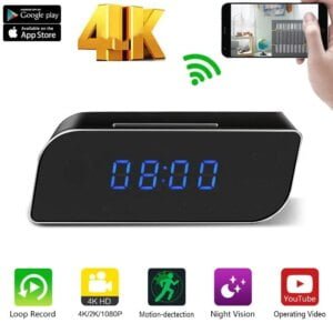 HD Wireless Hidden Camera Alarm Clock