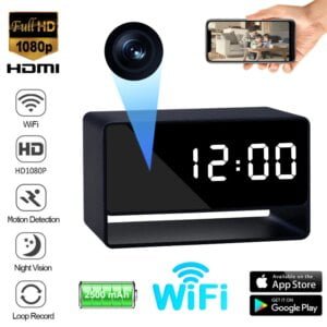 Full HD Digital Clock Hidden Camera