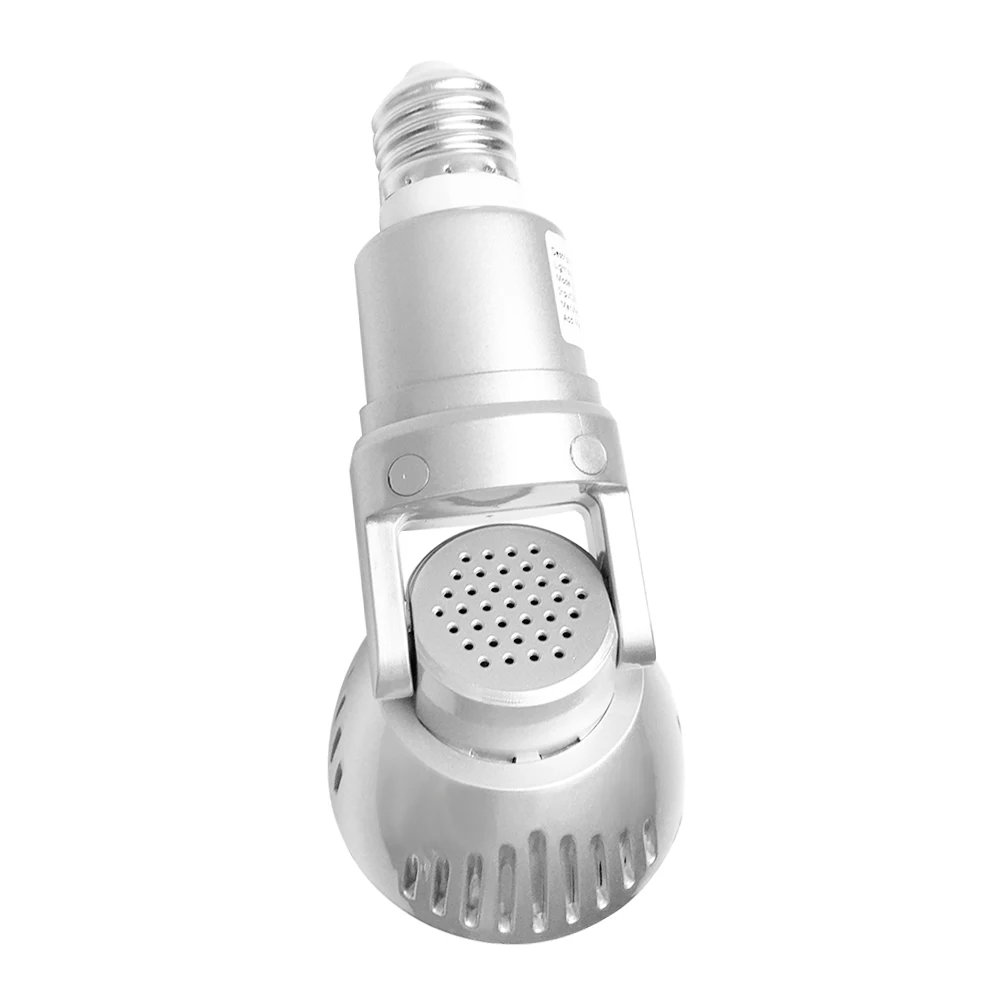 360 Degree Panoramic Fisheye IP 2MP WiFi Wireless Night Vision Mini E27 Smart Bulb Camera for Home Baby Pet Security Monitor