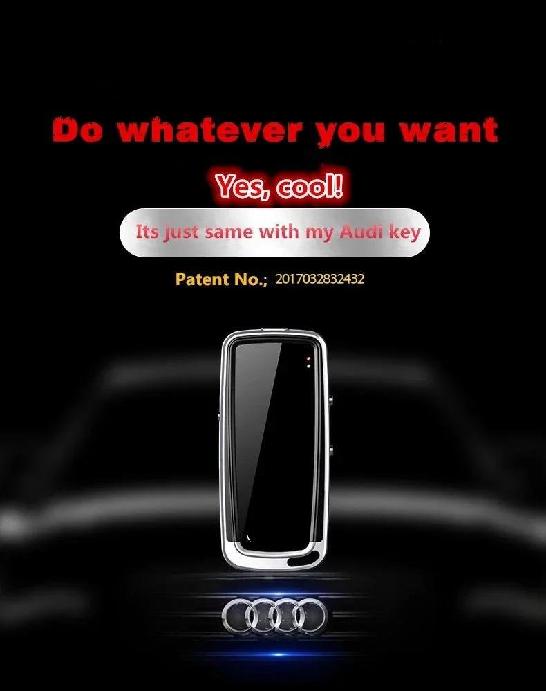 Car Key Shape Digital Audio Voice Recorder Stealth Dictaphone