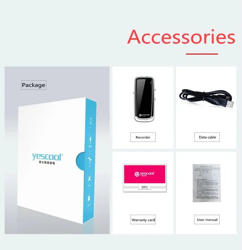 Yescool A30 Audi Car Key Shape Digital Audio Voice Recorder Stealth Dictaphone No Camera