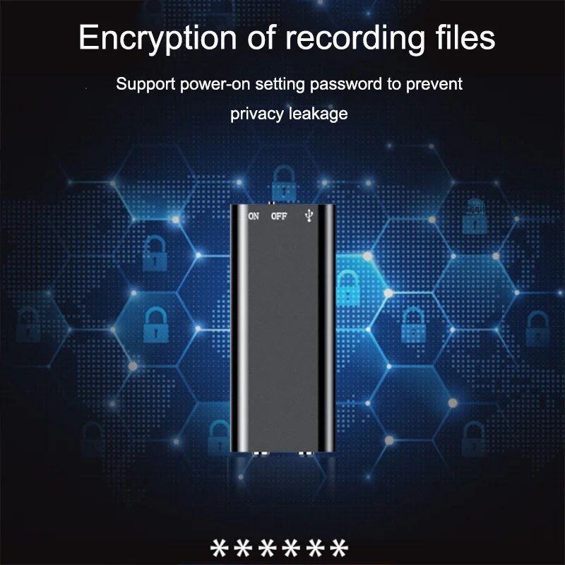 32GB Mini Activated Voice Recorder Espia Digtal Sound Record Voice-controlled 4-64G Dictaphone MP3 Player