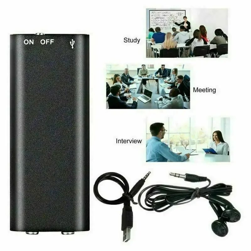 4-32G Tiny Mini Voice Recorder Magnetic USB Flash Drive Pocket Professional Dictaphone Digital Sound Activated Record Mp3 Player