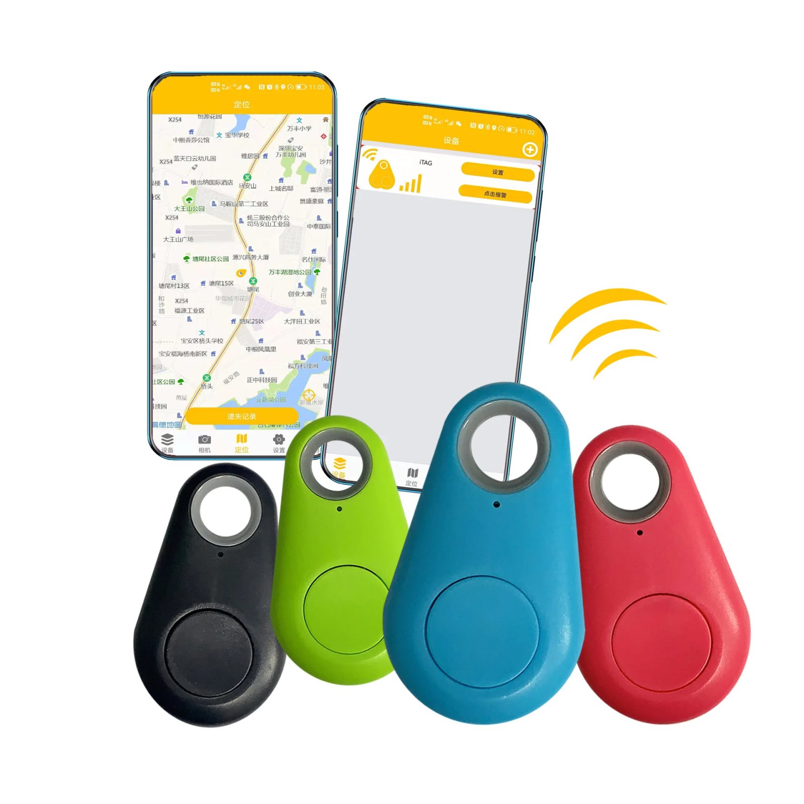 Bluetooth Intelligent AntiLoss Alarm Mini Tag Wireless Tracker Position Recording Key Wallet Luggage Bag Pet Two-Way Finder
