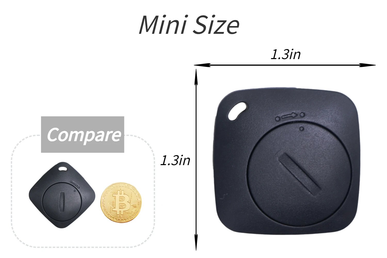 AiYaTo Bluetooth Key Finder work with Apple Find My Global Network Smart AirTag Tracker for IOS System Item Locator for Bags