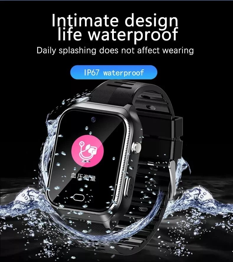 4G Elderly Phone Smart Watch GS17 SIM Card Insertion GPS Positioning HD Camera Heart Rate Blood Pressure SOS Smartwatch