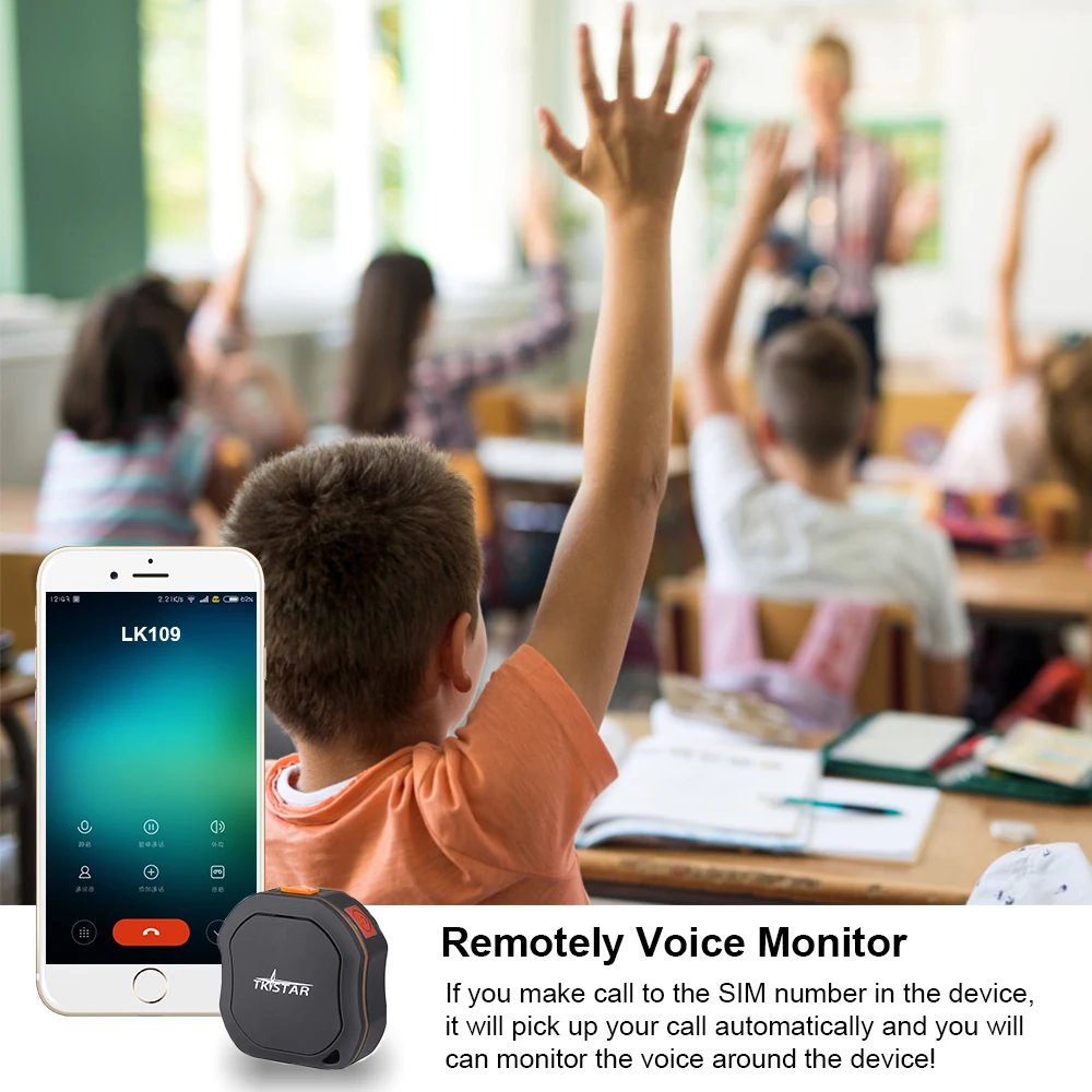 Mini GPS Tracker Personal Tracker Waterproof IP68 LK109 Long Time Standby Real-time Children GSM Free Web APP Tracking TK1000