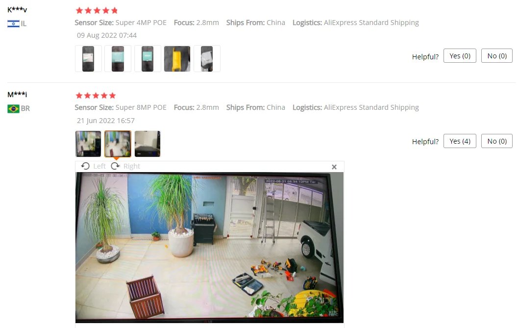 CCTV bullet Camera Outdoor - POE H.265 Metal Black Home 4MP 8MP
