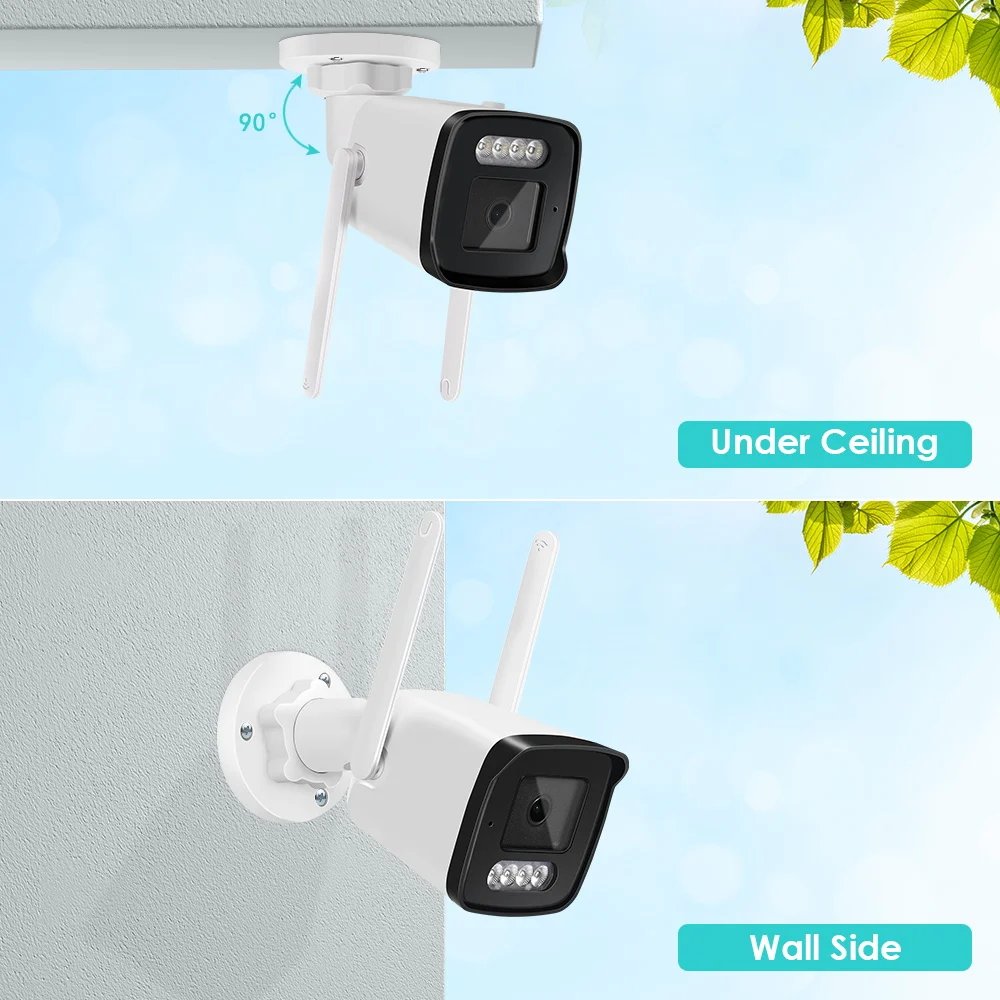 CCTV IP Bullet Camera - H.265 Human Detect Infrared Night Vision 8MP 4K Surveillance