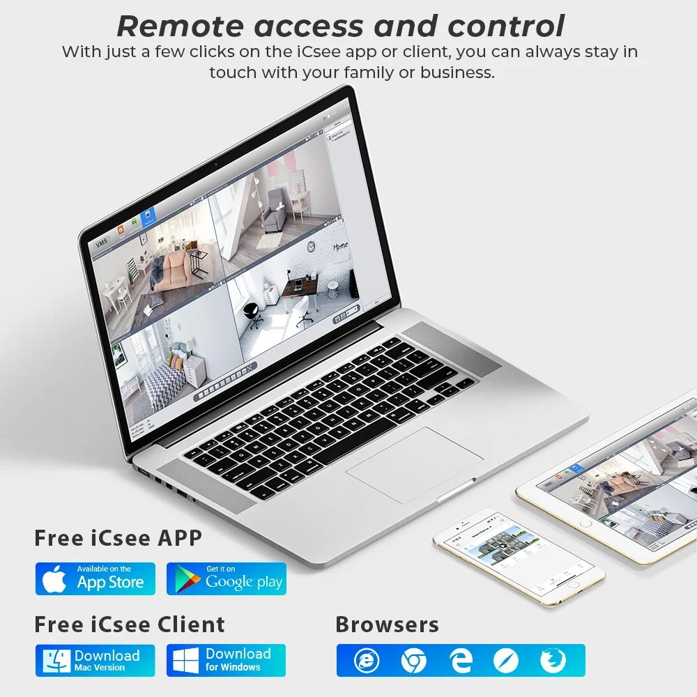 IP Camera Bullet - Auto Tracking H.265 Waterproof Outdoor Wifi 2MP CCTV 8IP