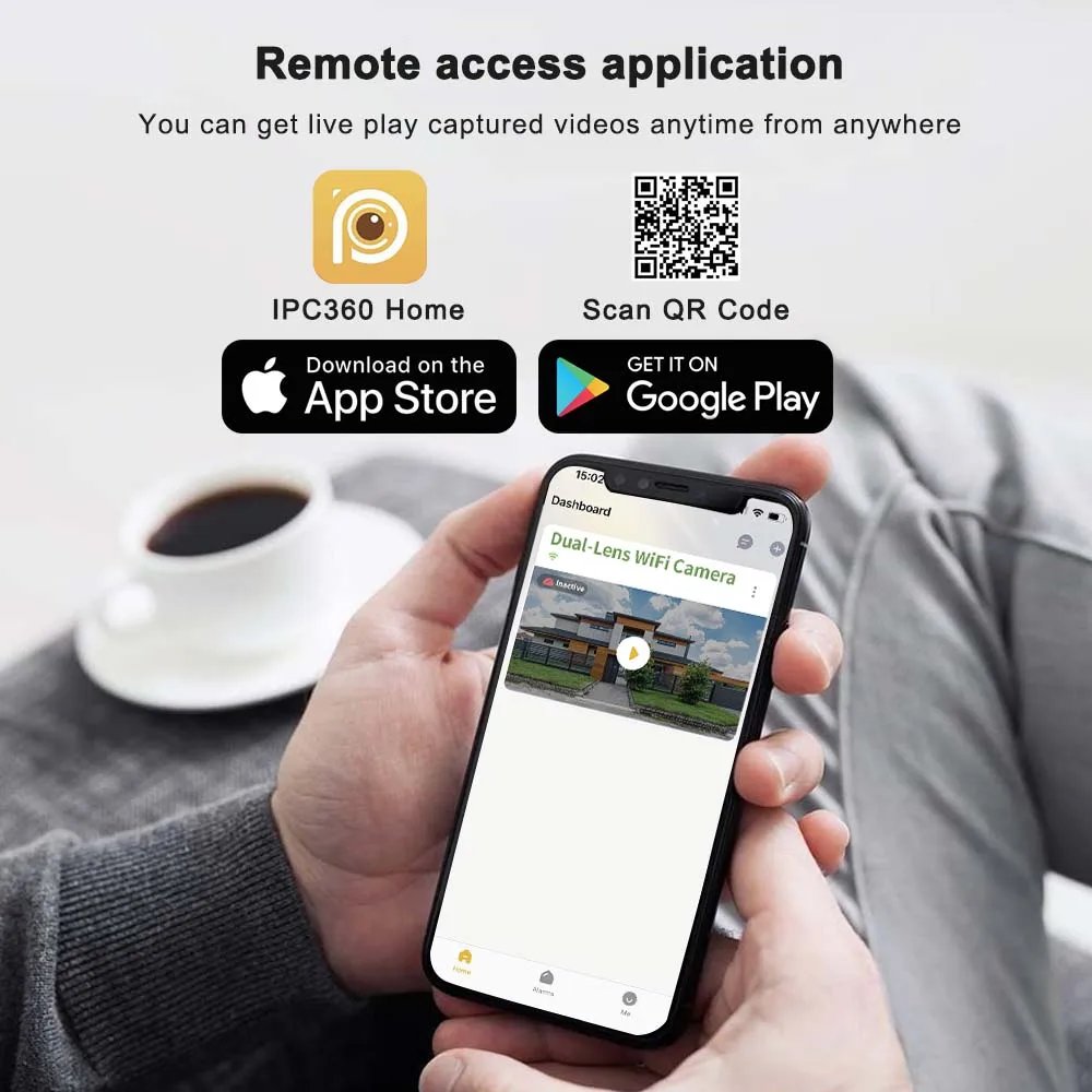 PTZ IP CCTV Camera AI Tracking - Security Protection 6K 12MP WiFi Three lens Panoramic View PTZ IP CCTV Camera AI Tracking - Security Protection 6K 12MP WiFi Three lens Panoramic View
