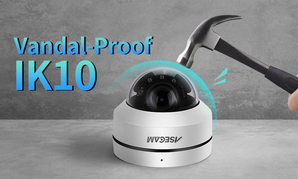 PTZ IP Camera Dome - PoE 5X Optical Zoom CCTV Audio AI Auto Tracking Compatible 8MP 4K