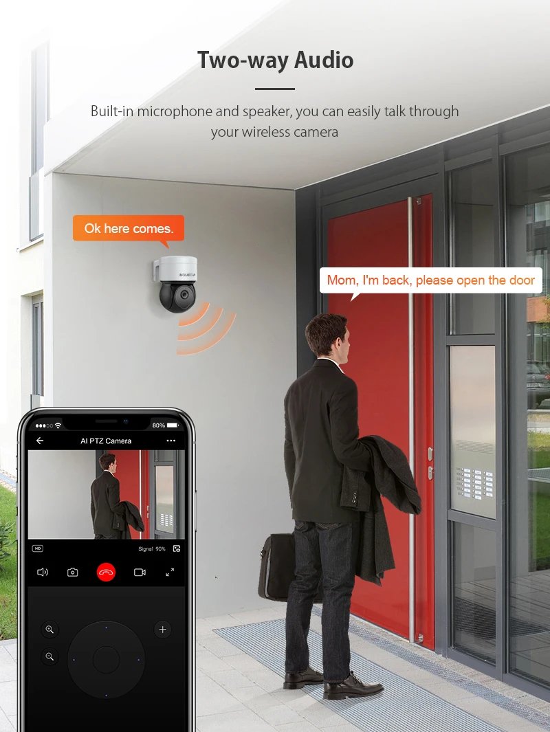 PTZ Camera Ai Human Detect Alexa - Auto Tracking Security Add Google and Alexa home 5MP Tuya Outdoor