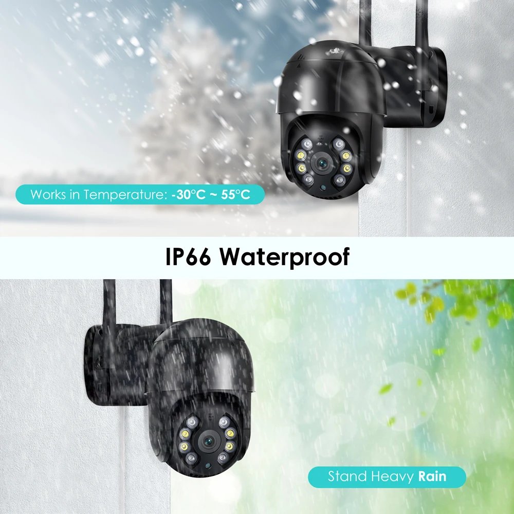 PTZ Camera AI Tracking - 3MP HD Security Camera 1080P 4K 8MP Wifi IP Camera 5MP H.265 Wireless Outdoor