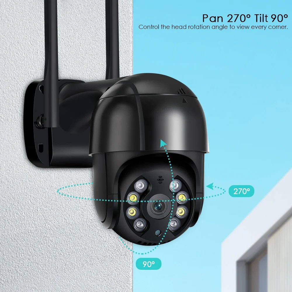 PTZ Camera AI Tracking - 3MP HD Security Camera 1080P 4K 8MP Wifi IP Camera 5MP H.265 Wireless Outdoor