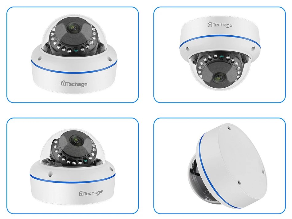 IP Camera Dome Indoor - Eplosion-proof CCTV Camera Audio Recording P2P Super HD 4MP 5MP PoE