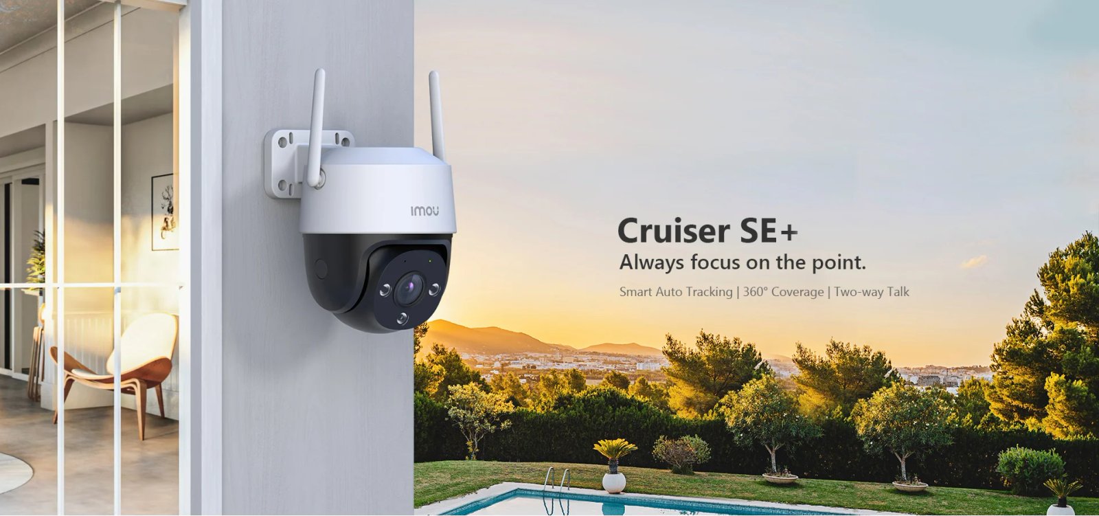 Outdoor Wi-Fi Dome Cctv Camera - Night Vision IP66 Weatherproof 8X Digital Zoom AI + 1080P/4MP