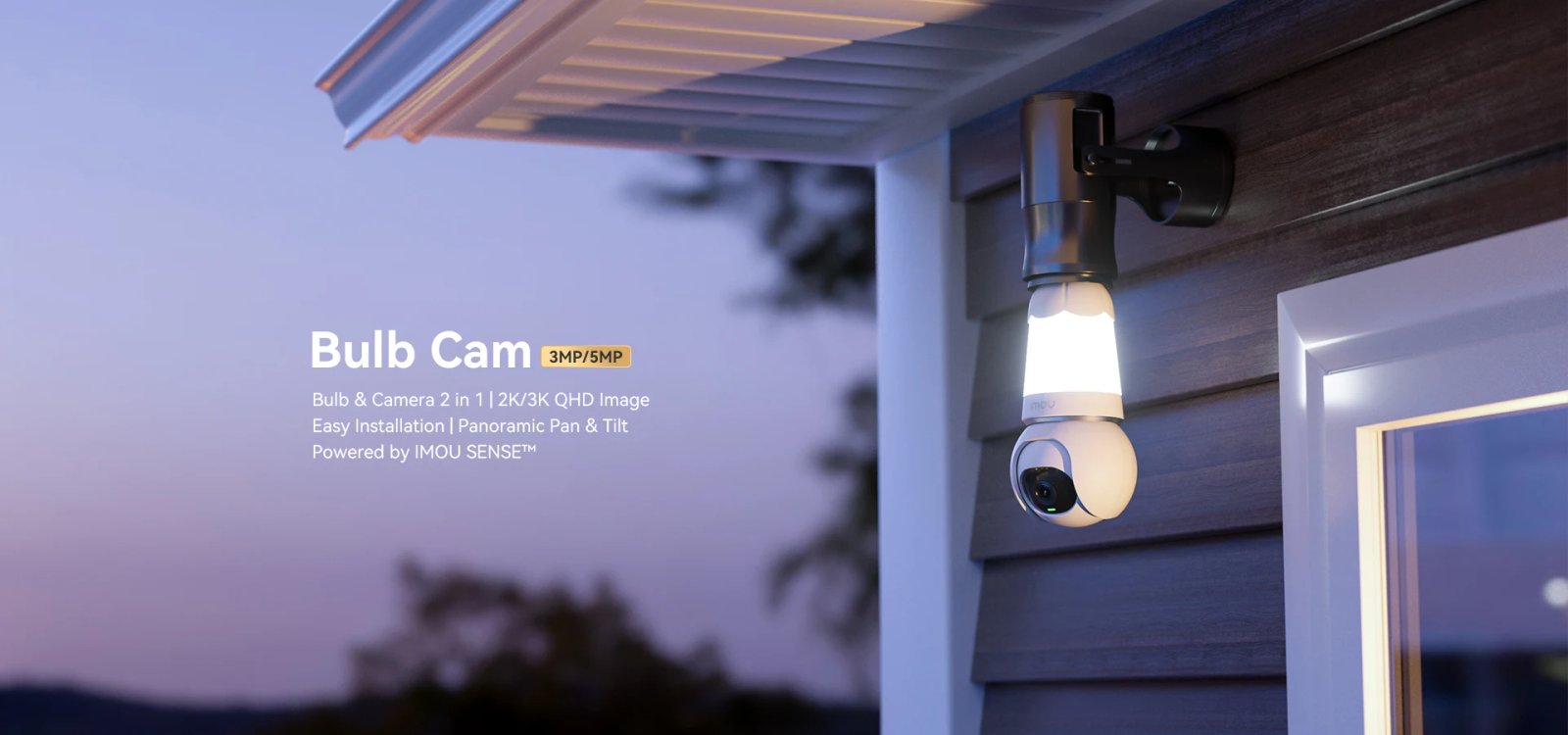 Bulb/lamp Cctv Camera - 3MP/5MP 3K QHD 2 in 1 Wi-fi Two-way Talk Security Surveillance