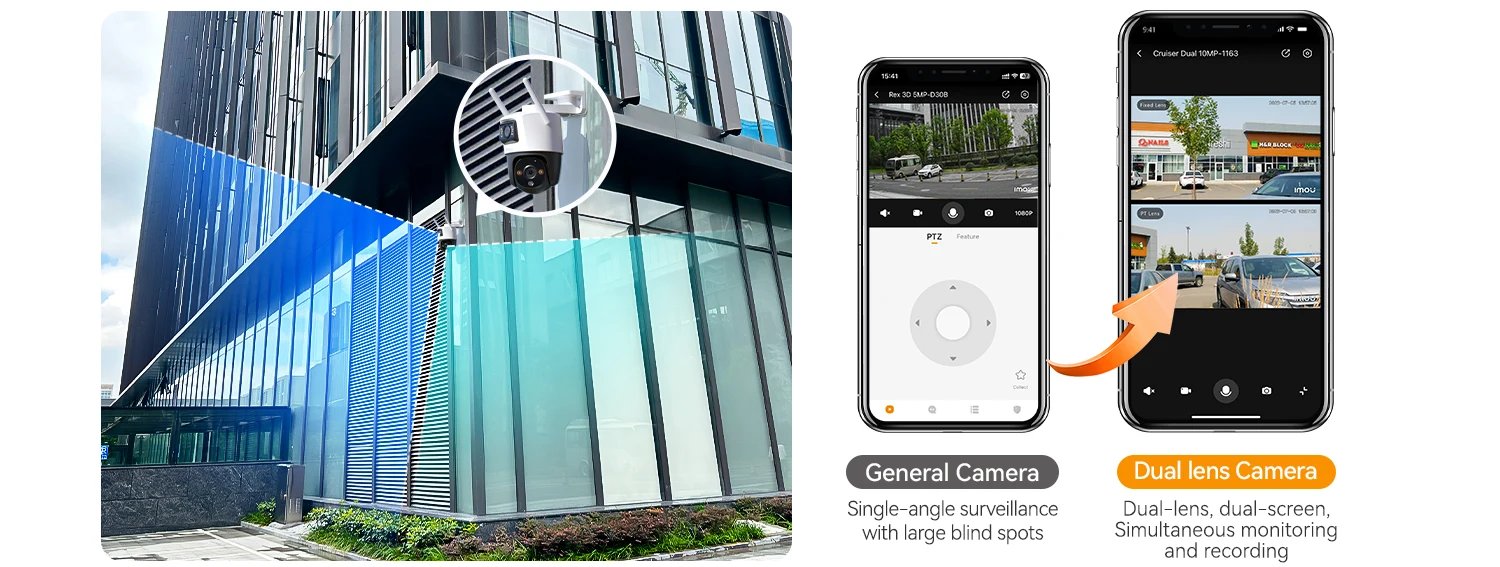 Cruiser Dual 8MP/10MP PTZ Home Security IP Camera - AI Human & Vehicle Detection Cruiser Dual 8MP/10MP