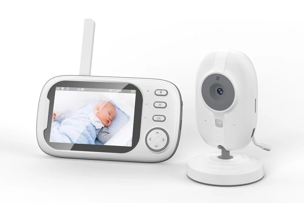 Wireless Video Home Baby camera Monitor - Night Vision Temperature Monitoring 2 Way Audio Talk Baby