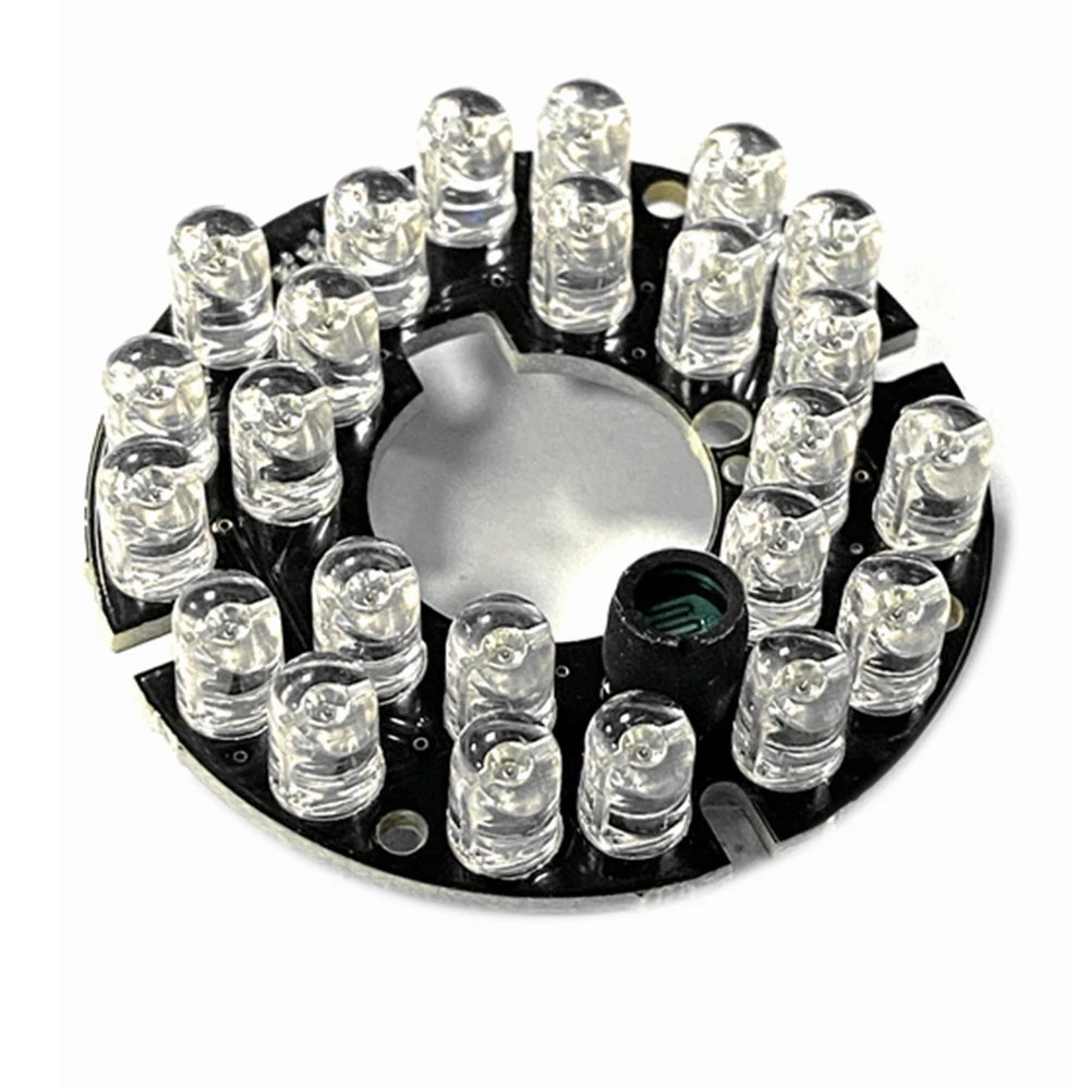 90 degrees CCTV Accessories infrared light - 24 Grain IR LED board for Surveillance cameras night vision diameter 44mm