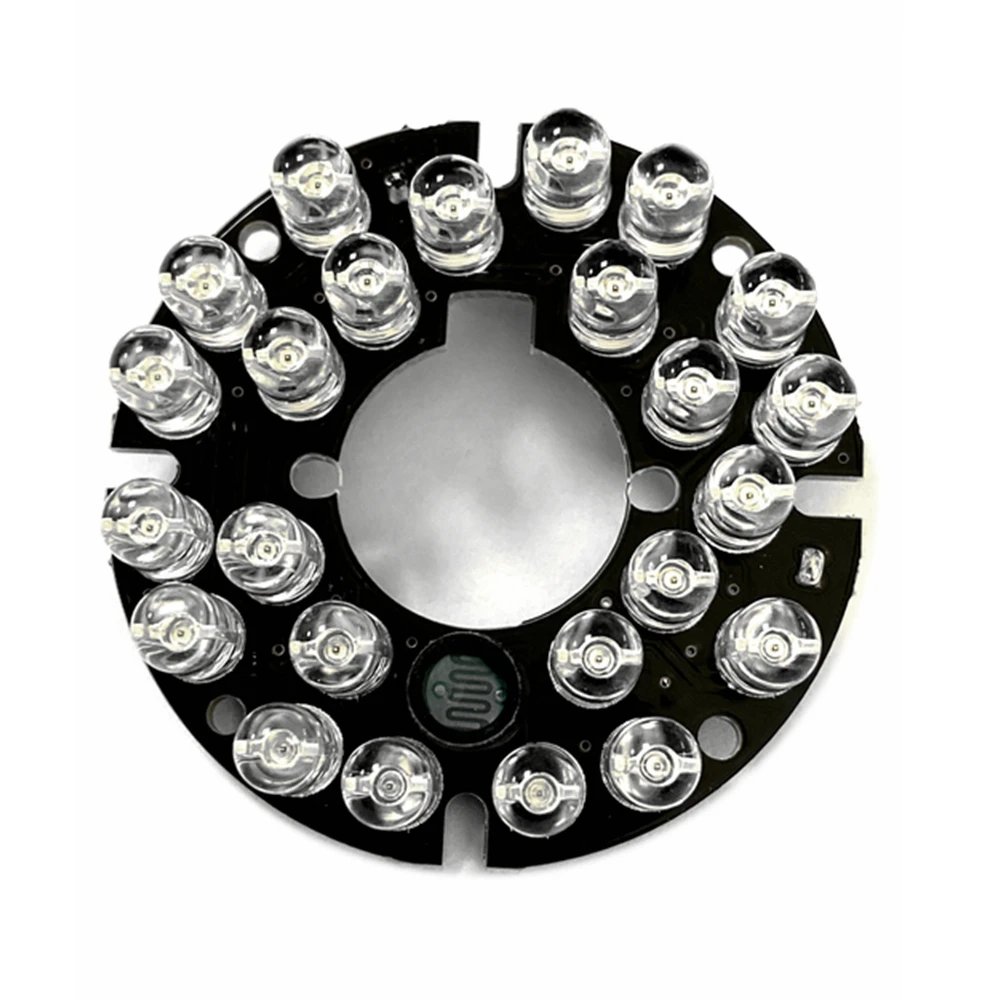 90 degrees CCTV Accessories infrared light - 24 Grain IR LED board for Surveillance cameras night vision diameter 44mm
