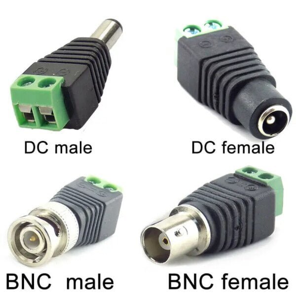2/5/10pcs 12V DC BNC Male female Connector