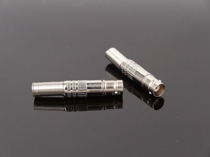 Male Solderless BNC Male Female Connector - for Cctv Camera System Connectors Coaxial CCTV Camera Accessories