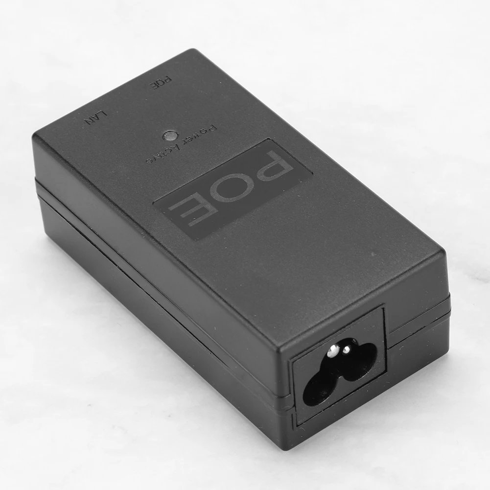 POE Power Supply DC Adapter 24V - 0.5A 24W Desktop POE Power Injector Ethernet Adapter Surveillance CCTV AC/DC Adapter Accessories