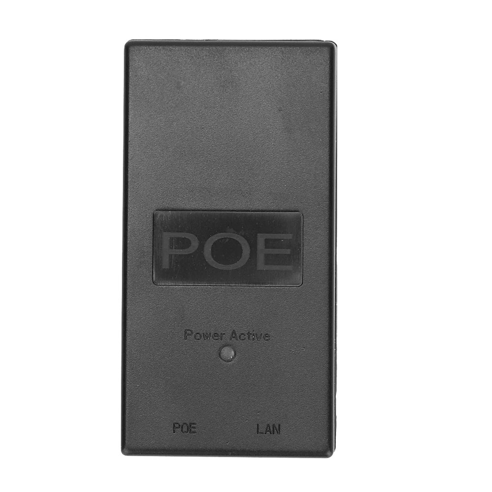 POE Power Supply DC Adapter 24V - 0.5A 24W Desktop POE Power Injector Ethernet Adapter Surveillance CCTV AC/DC Adapter Accessories