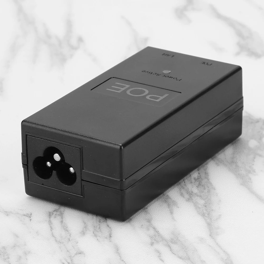 POE Power Supply DC Adapter 24V - 0.5A 24W Desktop POE Power Injector Ethernet Adapter Surveillance CCTV AC/DC Adapter Accessories