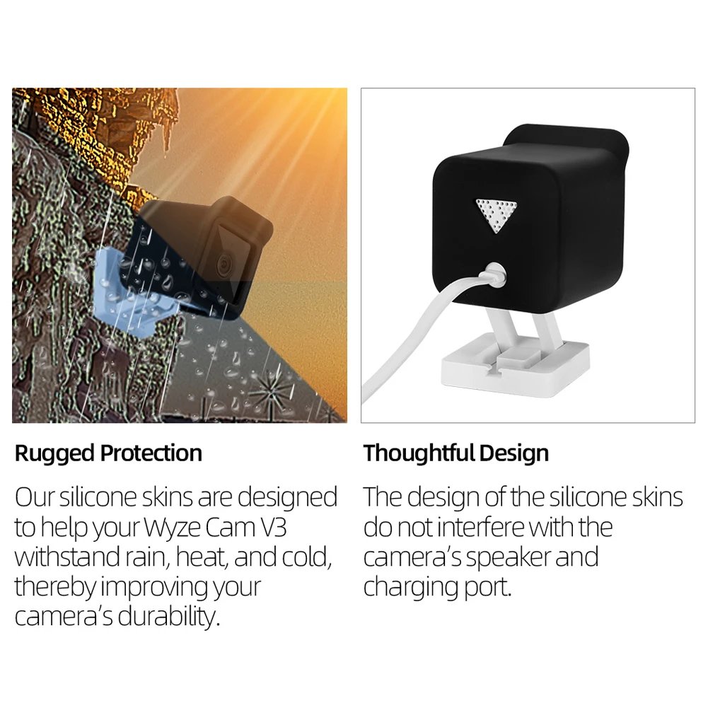 Camera Waterproof Silicone Skin Cove - Security Camera Cover Video Surveillance Accessories