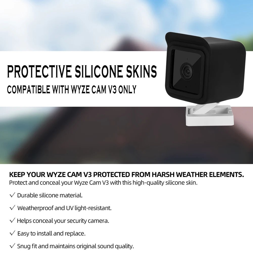 Camera Waterproof Silicone Skin Cove - Security Camera Cover Video Surveillance Accessories