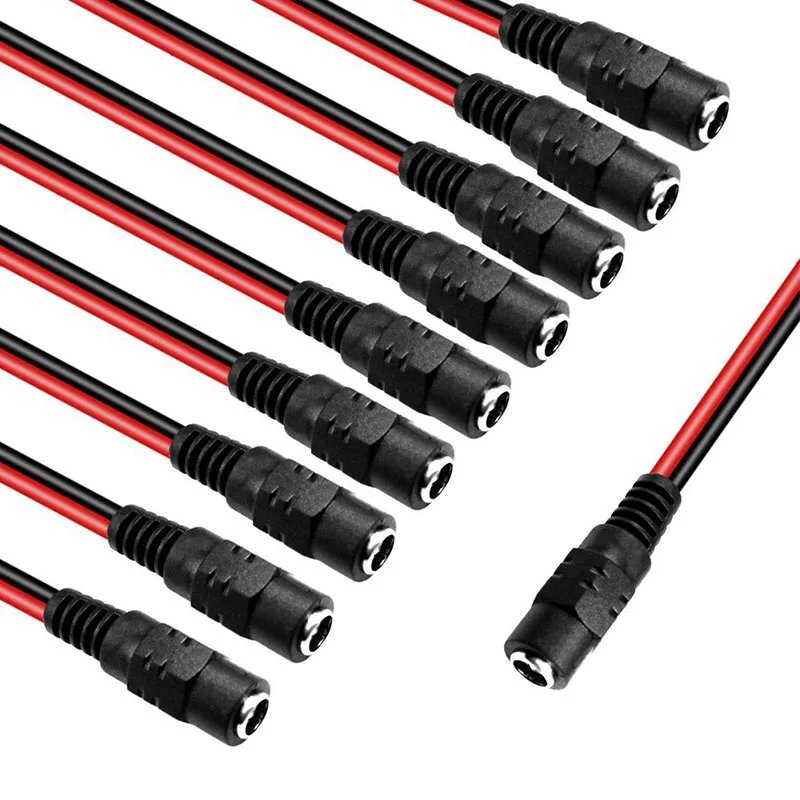 Male Female Plug 12V Dc Power - Pigtail Cable Jack For Cctv Camera Connector Tail Extension 12V DC Wire