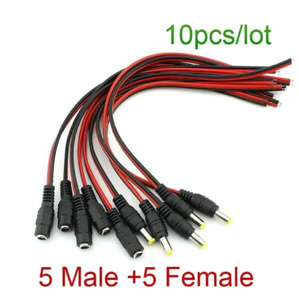Male Female Plug 12V Dc Power