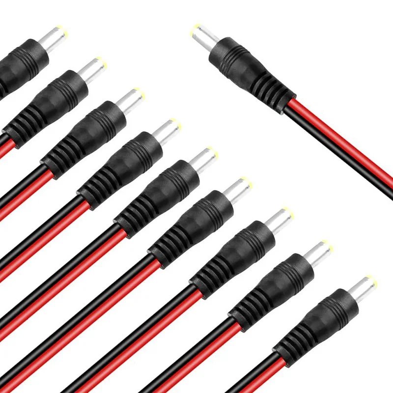 Male Female Plug 12V Dc Power - Pigtail Cable Jack For Cctv Camera Connector Tail Extension 12V DC Wire