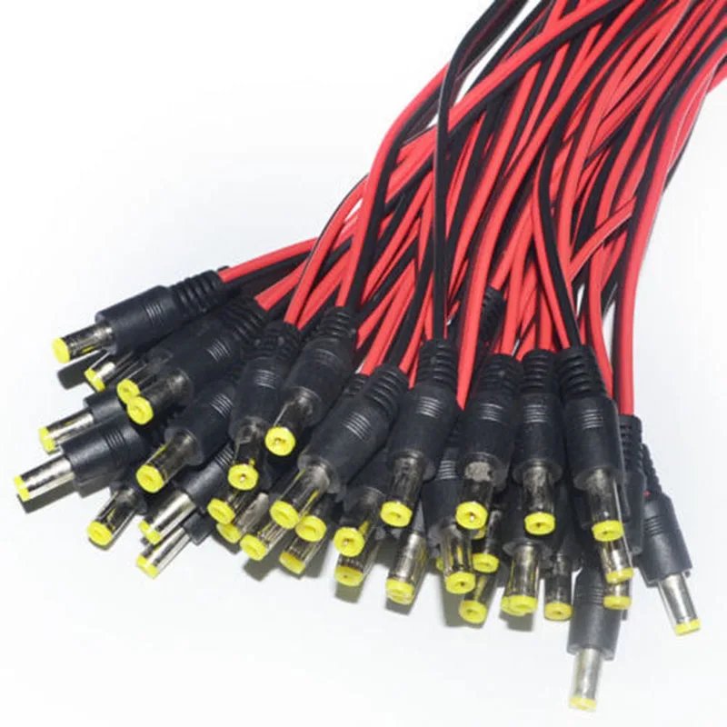 Male Female Plug 12V Dc Power - Pigtail Cable Jack For Cctv Camera Connector Tail Extension 12V DC Wire