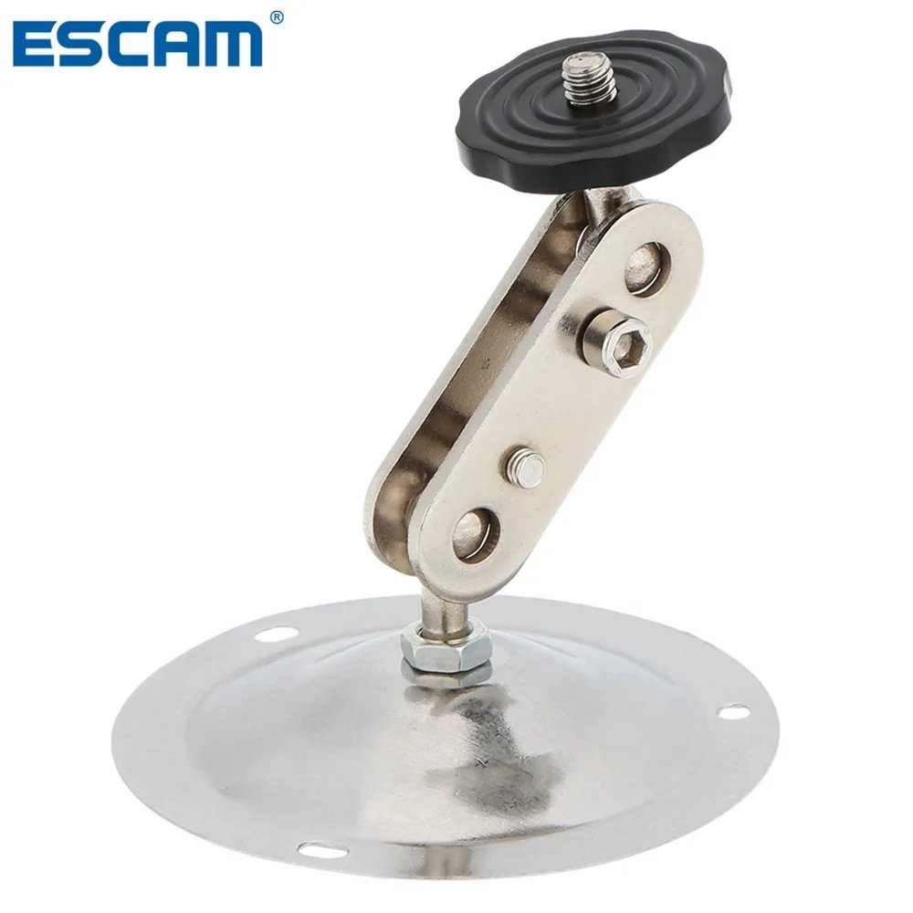 Wall Mount Bracket Installation - Monitor Holder Security Rotary CCTV Surveillance Camera Stand