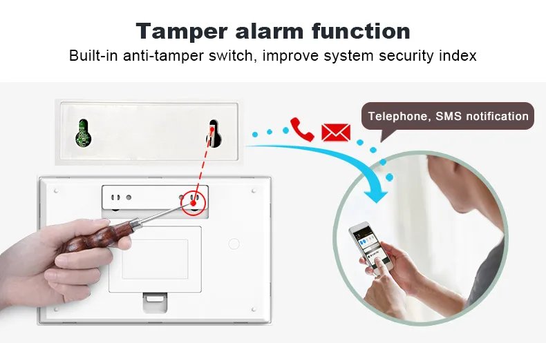 wireless Alarm System for Home - Wireless Security Alarm House Smart Life App Control work with ALexa