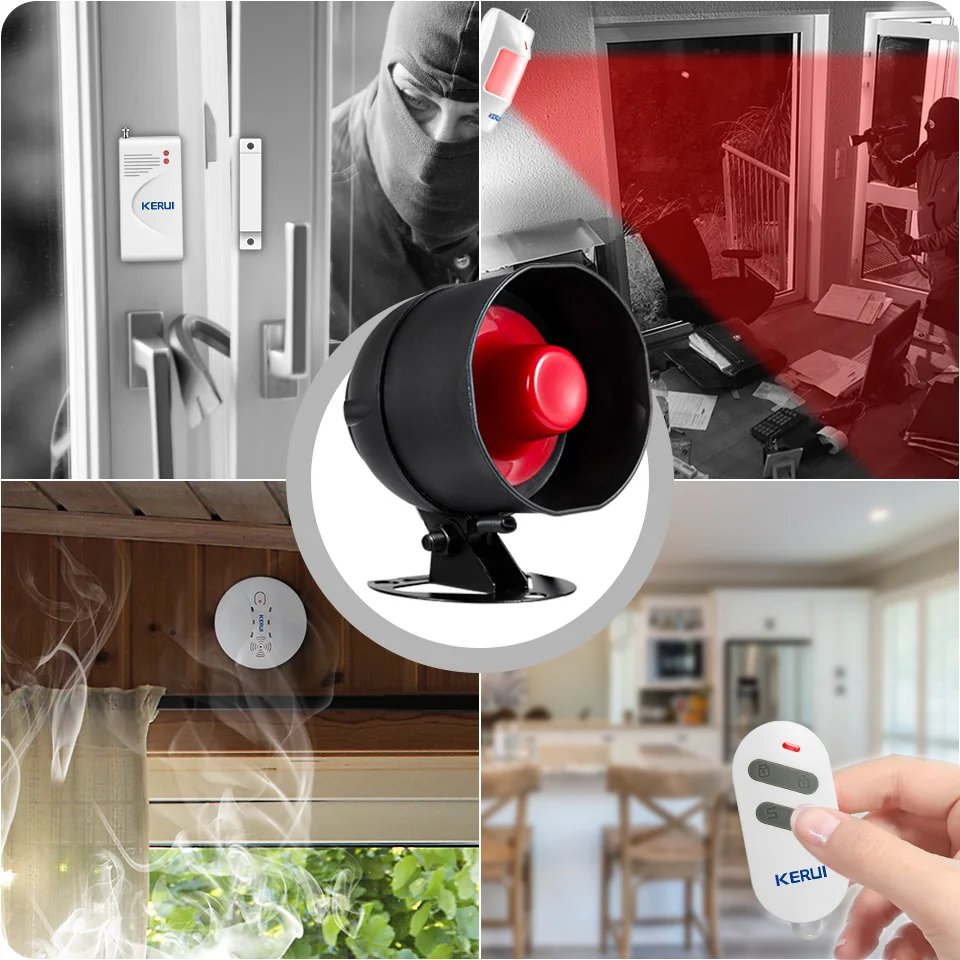 WIFI Wireless Security Alarm System - Door Sensor Compatible Google Home Alexa