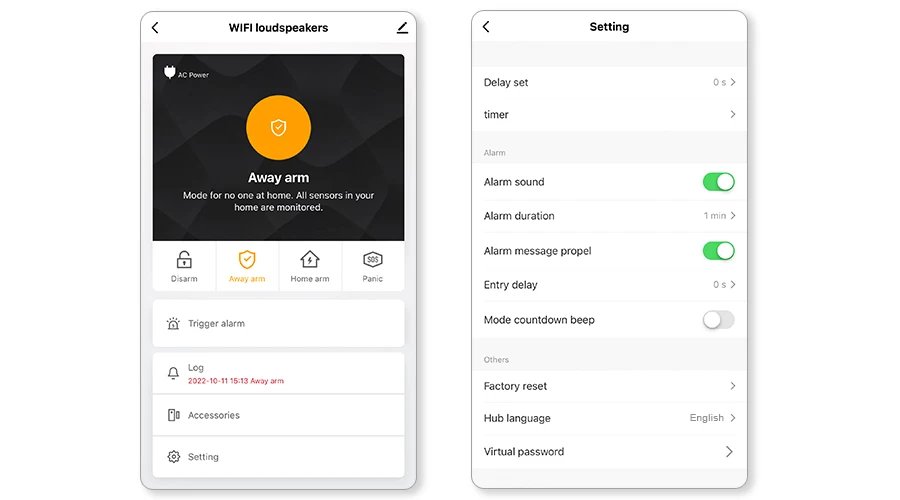 WIFI Wireless Security Alarm System - Door Sensor Compatible Google Home Alexa