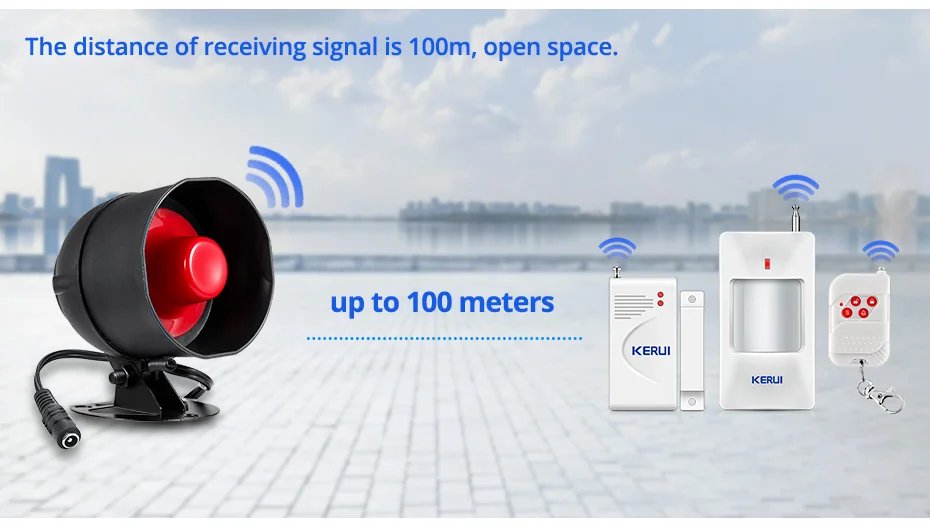WIFI Wireless Security Alarm System - Door Sensor Compatible Google Home Alexa