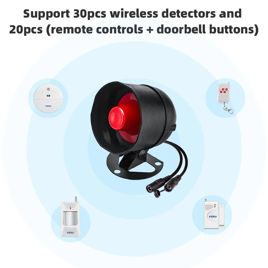 WIFI Wireless Security Alarm System - Door Sensor Compatible Google Home Alexa