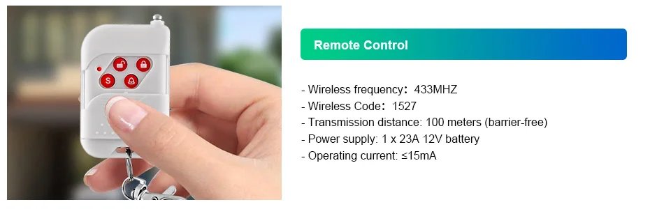 WIFI Wireless Security Alarm System - Door Sensor Compatible Google Home Alexa