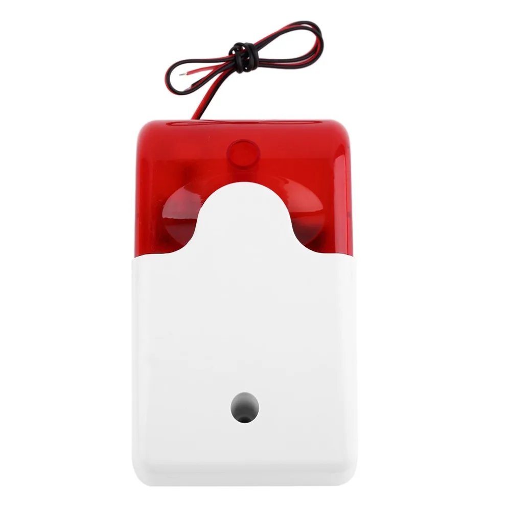LED Strobe Light Wired Siren - 12V/ 5V /24V /220V Work For Wifi GSM PSTN Home Security Voice Burglar Alarm System